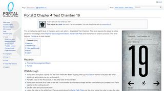
                            4. Portal 2 Chapter 4 Test Chamber 19 - Portal Wiki - Portal 2 15 19