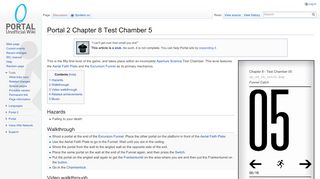 
                            1. Portal 2 Chapter 8 Test Chamber 5 - Portal Wiki - Portal 2 Chapter 8 Chamber 5