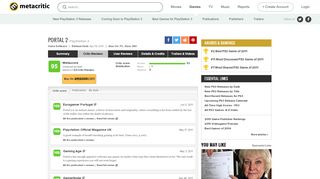 
                            5. Portal 2 Critic Reviews for PlayStation 3 - Metacritic - Portal 2 Review Metacritic