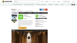 
                            3. Portal 2 for PlayStation 3 Reviews - Metacritic - Portal 2 Review Metacritic