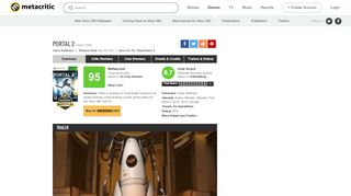 
                            2. Portal 2 for Xbox 360 Reviews - Metacritic - Portal 2 Review Metacritic