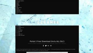 
                            3. Portal 2 Free Download (Inclu ALL DLC) « IGGGAMES - Igg Games Portal