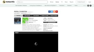 
                            4. Portal 2 in Motion for PlayStation 3 Reviews - Metacritic - Portal 2 Review Metacritic