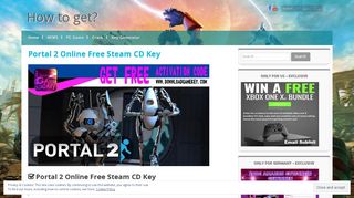 
Portal 2 Online Free Steam CD Key | How to get? - Download Game Key
