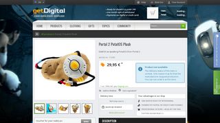 
                            1. Portal 2 PotatOS Plush | getDigital - Portal Plush Glados