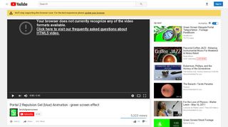 
                            5. Portal 2 Repulsion Gel (blue) Animation - green screen effect - YouTube - Portal 2 Green Screen