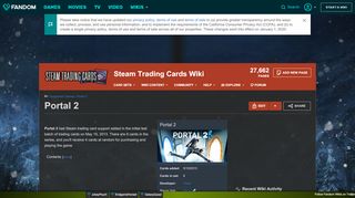 
                            2. Portal 2 | Steam Trading Cards Wiki | FANDOM powered by Wikia - Portal 2 Steam Badges
