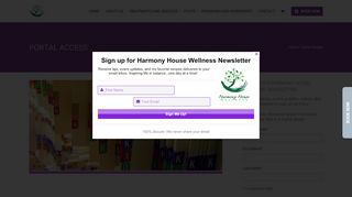
                            5. Portal Access – Harmony House Wellness - Smartnd Login