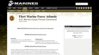 
                            3. Portal Access - Marine Forces Command - Misso Portal