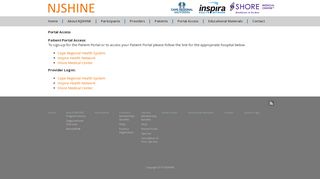 
                            4. Portal Access | NJSHINE - Inspira Patient Portal