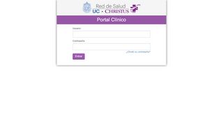 
                            1. Portal Clínico :: Red Salud UC Christus - Uc San Carlos Portal