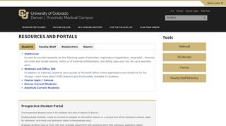 
                            3. Portal | Current Students | University of Colorado Denver - Cu Denver Student Portal