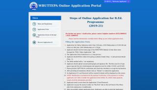 
                            3. Portal for Online Application Form Fill-up for B.Ed ... - WBUTTEPA - Wbuttepa Online Application Portal