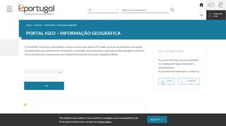 
                            2. Portal iGEO – Informação Geográfica - ePortugal.gov.pt - Igeo Portal