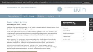 
                            7. Portal kiz Web-Services - Universität Ulm - Portal Ulm