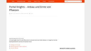 
                            2. Portal Knights – Anbau und Ernte von Pflanzen – games-blog.de - Portal Knights Palmblatt