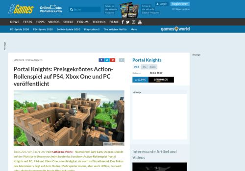 
                            7. Portal Knights: Preisgekröntes Action-Rollenspiel veröffentlicht - Portal Knights Offline