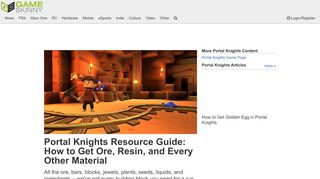 
                            4. Portal Knights Resource Guide: How to Get Ore, Resin, and Every ... - Portal Knights Gold Ore