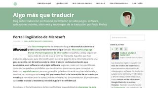 
                            4. Portal lingüístico de Microsoft - Algo más que traducir - Microsoft Portal Linguistico