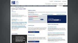 Portal Log-in/Citizen CUNY - Kbcc Cuny Blackboard Portal