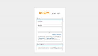 
                            1. Portal Login - Kcom Partner Portal