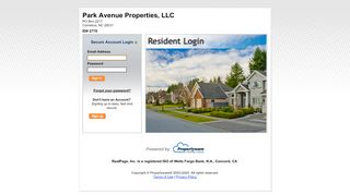 
                            2. Portal Login - Propertyware - Park Avenue Properties Tenant Portal