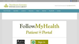 
                            4. Portal - Northeast Georgia Physicians Group - Patient Portal Lavonia Clinic