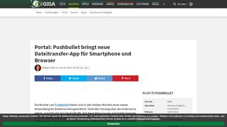 
                            5. Portal: Pushbullet bringt neue Dateitransfer-App für Smartphone und ... - Portal Pushbullet Com