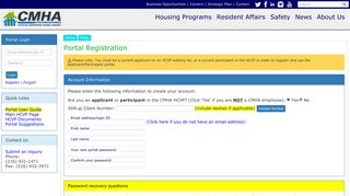 
                            3. Portal Registration - CMHA - Cmha Applicant Portal Portal