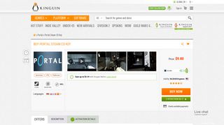 
                            2. Portal Steam Key | Buy on Kinguin - Kinguin.net - Portal Steam Code