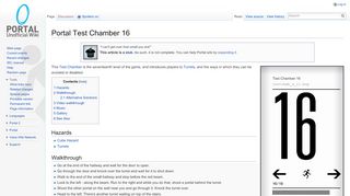 
                            1. Portal Test Chamber 16 - Portal Wiki - Portal Test Chamber 16 Walkthrough