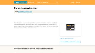 
Portal Transervice (Portal.transervice.com) - Search
