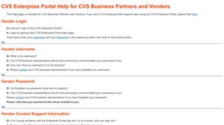 
                            5. Portal Vendor Login Help - DSD Vendor Portal - Cvs Vendor Portal