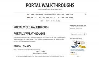 
                            5. Portal Walkthroughs - Video Guides to Completing All Portal Levels - Portal 2 Coop Bonus Levels