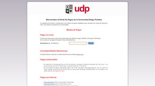 
                            4. Portal Web del Alumno - Universidad Diego Portales - Udp Portal Web