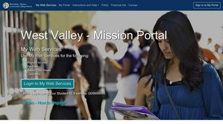 
Portal | WVMCCD - West Valley-Mission  
