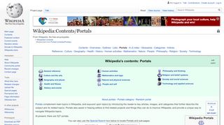 
                            6. Portal:Contents/Portals - Wikipedia - Portals Of Phereon Wiki