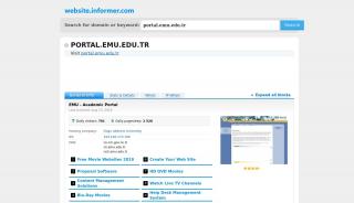 
                            7. portal.emu.edu.tr at WI. EMU - Academic Portal - Website Informer - Portal Emu Edu Tr