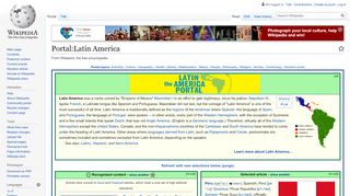
                            5. Portal:Latin America - Wikipedia - Portal Latin