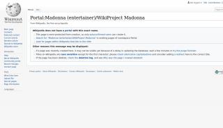 
                            4. Portal:Madonna (entertainer)/WikiProject Madonna - Wikipedia - Madonna Edu Portal