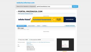 
                            4. portal.mazdausa.com at Website Informer. WSL Logon. Visit Portal ... - Mazda Portal Wsl Login