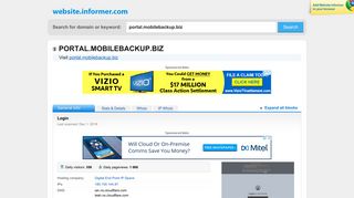 
                            6. portal.mobilebackup.biz at Website Informer. Login. Visit Portal ... - Portal Mobilebackup Biz