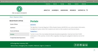 
                            1. Portals | Admissions | The Aga Khan University - Portal Aku Edu