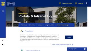 
                            1. Portals & Intranet Login – Emmaus College - Emmaus Intranet Portal