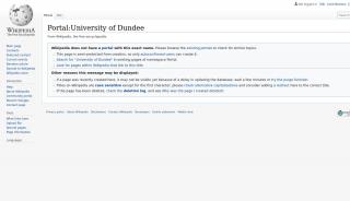 
                            6. Portal:University of Dundee - Wikipedia - Dundee Portal