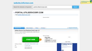 
portal.utilservcorp.com at WI. Utilities Service Corp Employee ...  
