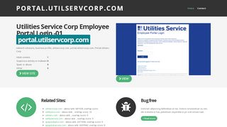 
portal.utilservcorp.com Utilities Service Corp Employee Portal ...  
