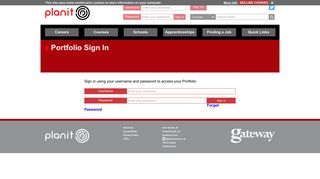 Portfolio : Sign In - Planit - Planit Plus Portal