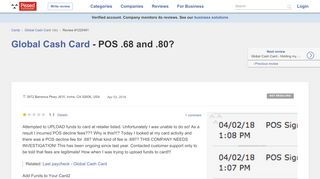 
                            1. POS.68 and.80? Apr 04, 2018 @ Pissed ... - Global Cash Card - Https Cardholder Globalcashcard Com Index Cfm View Portal