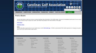 
                            8. Post A Score to GHIN - Carolinas Golf Association - Ghin Number Portal